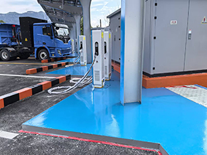 充电站地坪漆涂装施工